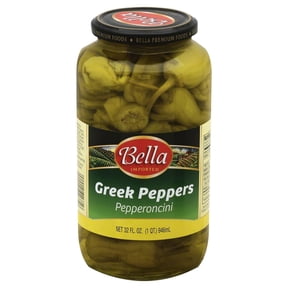 Pack of 6, Bella Pepperoncini Greek Salad Pepper, 32 oz