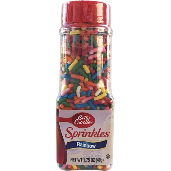 Pack of 6, Betty Crocker Rainbow Sprinkles, 1.75 oz