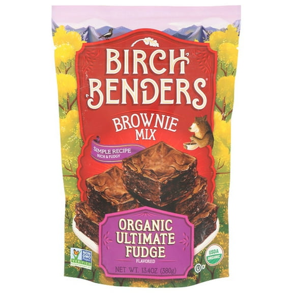 (Pack of 6) Birch Benders Brownie Fudge Mix 13.4 Oz
