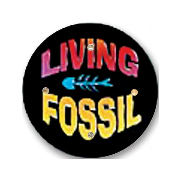 Beistle Pack of 6 Black and Blue "Living Fossil" Flashing Birthday Party Celebration Buttons 2.5"