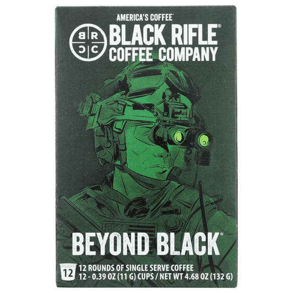 (Pack of 6) Black Rifle Coffee Company Coffee Pods Beyond Black 12 Pc 4.68 Oz