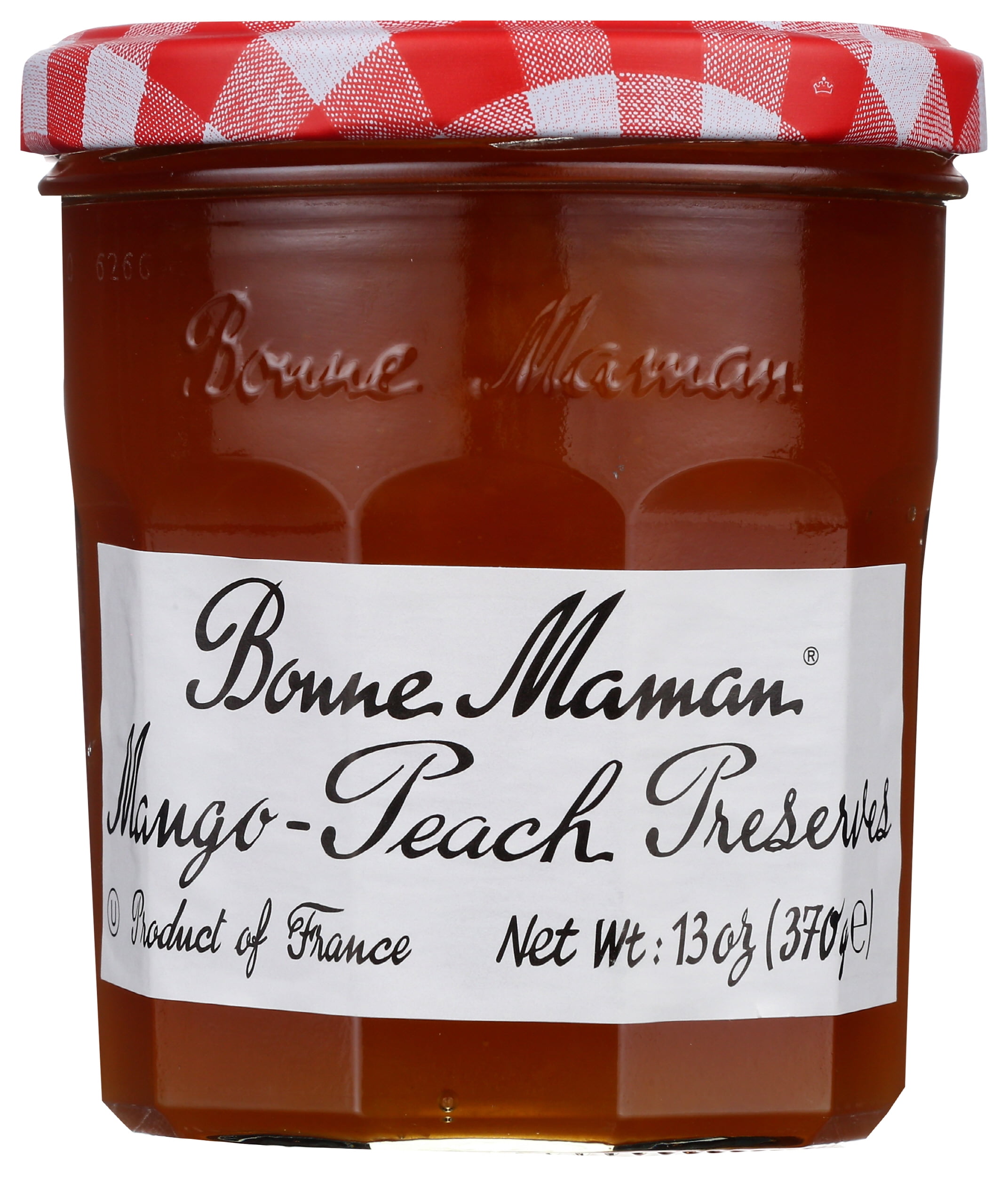 Pack of 6, Bonne Maman Mango-Peach Preserves, 13 oz