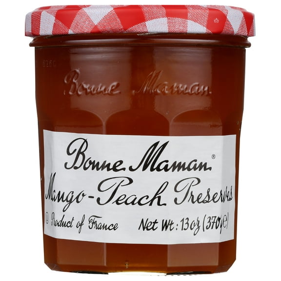 Pack of 6, Bonne Maman Mango-Peach Preserves, 13 oz