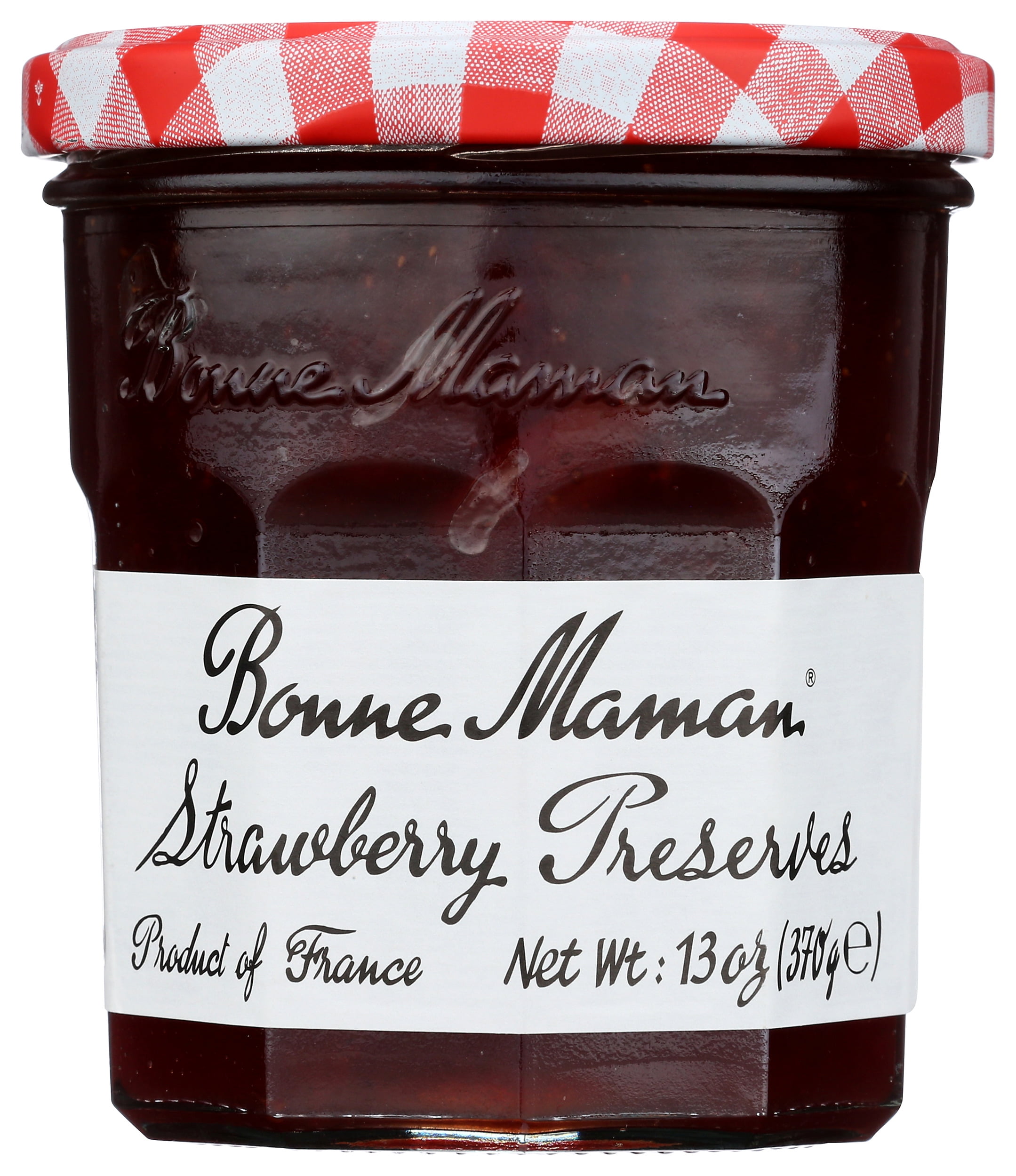 Pack of 6, Bonne Maman Strawberry Preserves, 13 oz