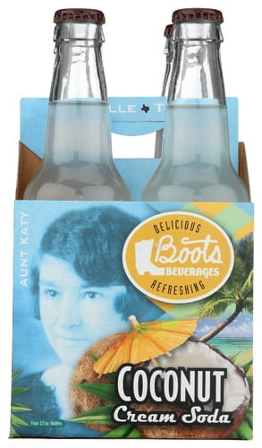 (Pack of 6) Boots Beverages Coconut Cream Soda 4 Pack 48 Fo