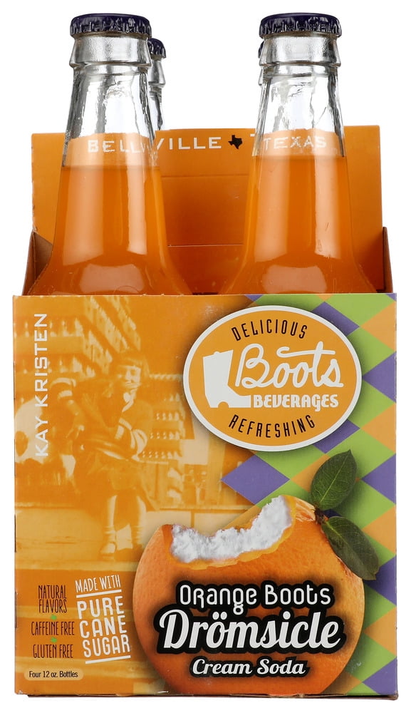(Pack of 6) Boots Beverages Soda Orange Dreamsicle 4-Pack 48 Fo