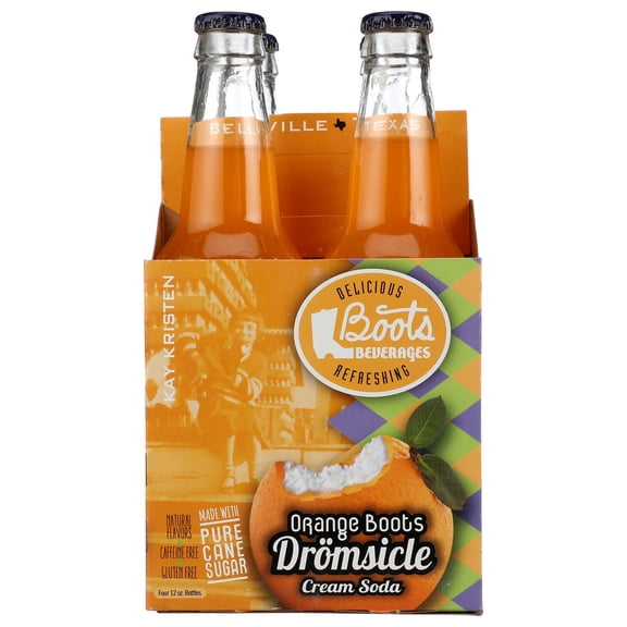 (Pack of 6) Boots Beverages Soda Orange Dreamsicle 4-Pack 48 Fo