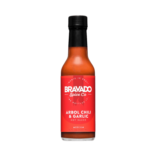 (Pack of 6), Bravado Spice Árbol Chili & Garlic Hot Sauce, 5 fl oz