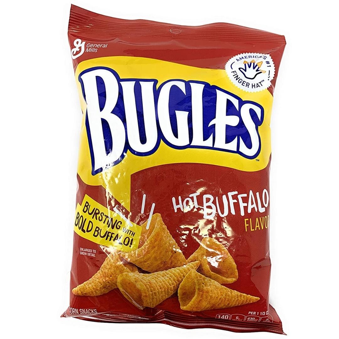 (Pack of 6) Bugles Hot Buffalo Flavor Corn Snack 3 oz./Pack America's