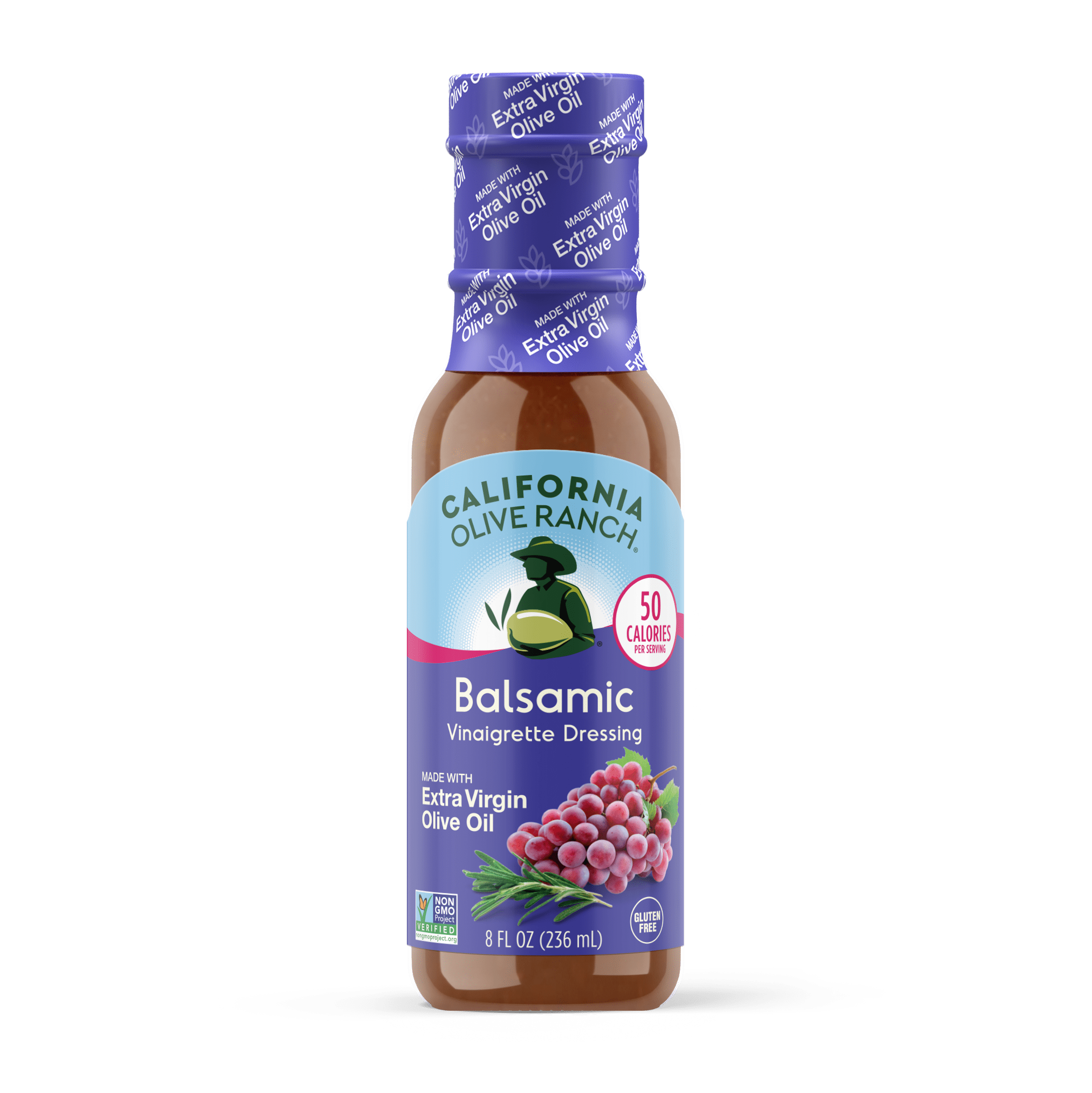 Balsamic Ranch Pack of 6, California Olive Ranch Balsamic Vinaigrette Dressing, 8 fl ...