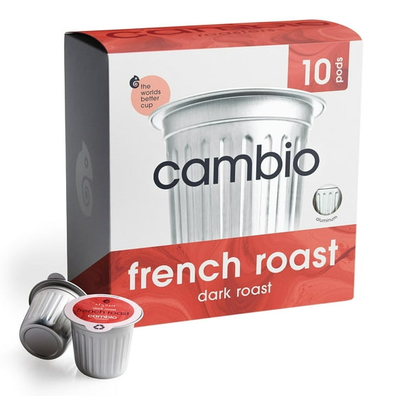 Pack of 6 Cambio Roasters Coffee French Roast 10 CT 4.2 oz