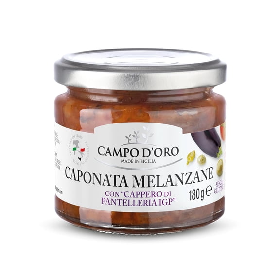 (Pack of 6) Campo Doro Eggplant Caponata Sauce 6.3 Oz