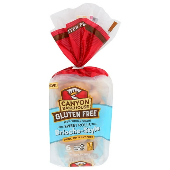 (Pack of 6) Canyon Bakehouse Sweet Brioche Rolls 14.4 oz