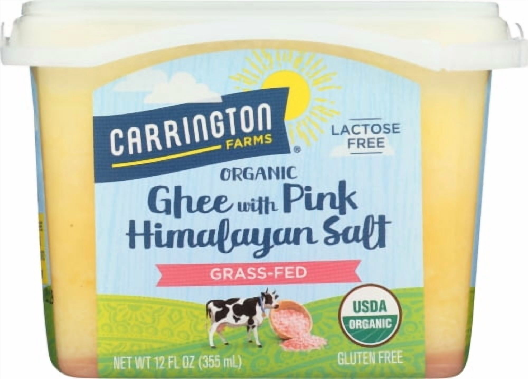 Pack of 6 Carrington Farms Ghee Himalayan Salt 12 oz