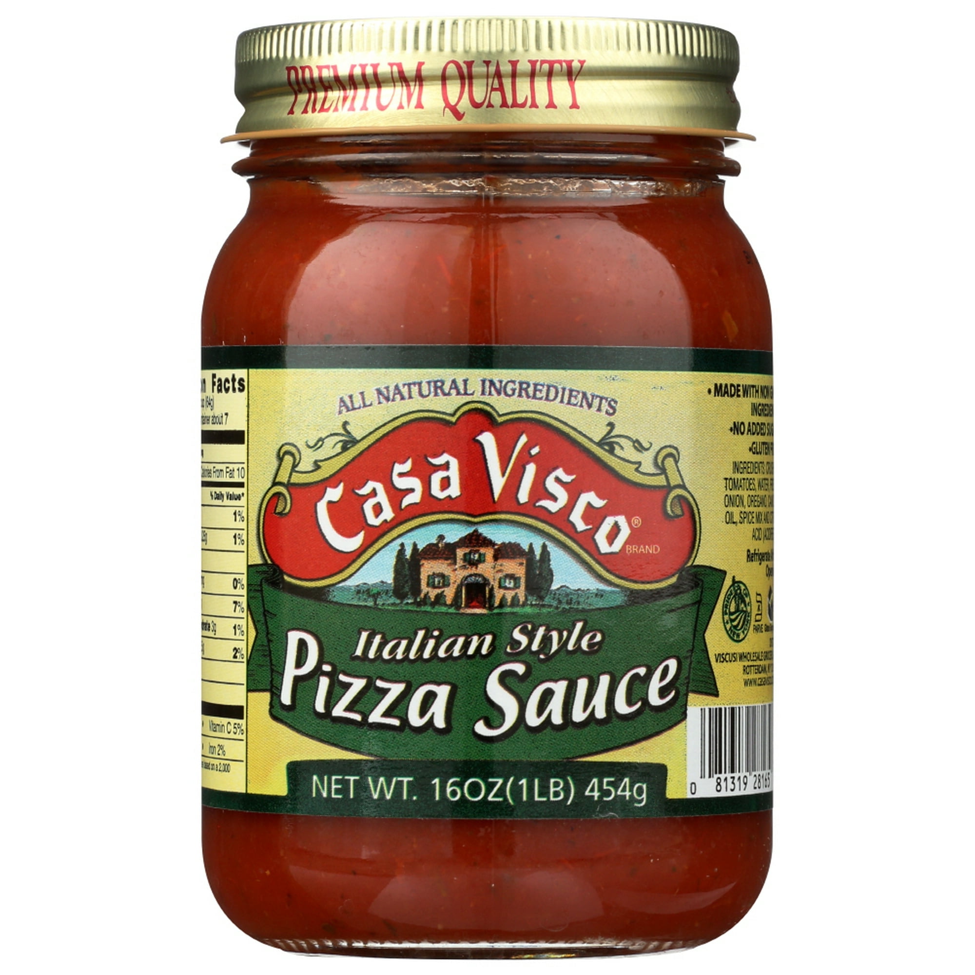 Pack of 6, Casa Visco Italian Style Pizza Sauce, 16 oz - Walmart.com