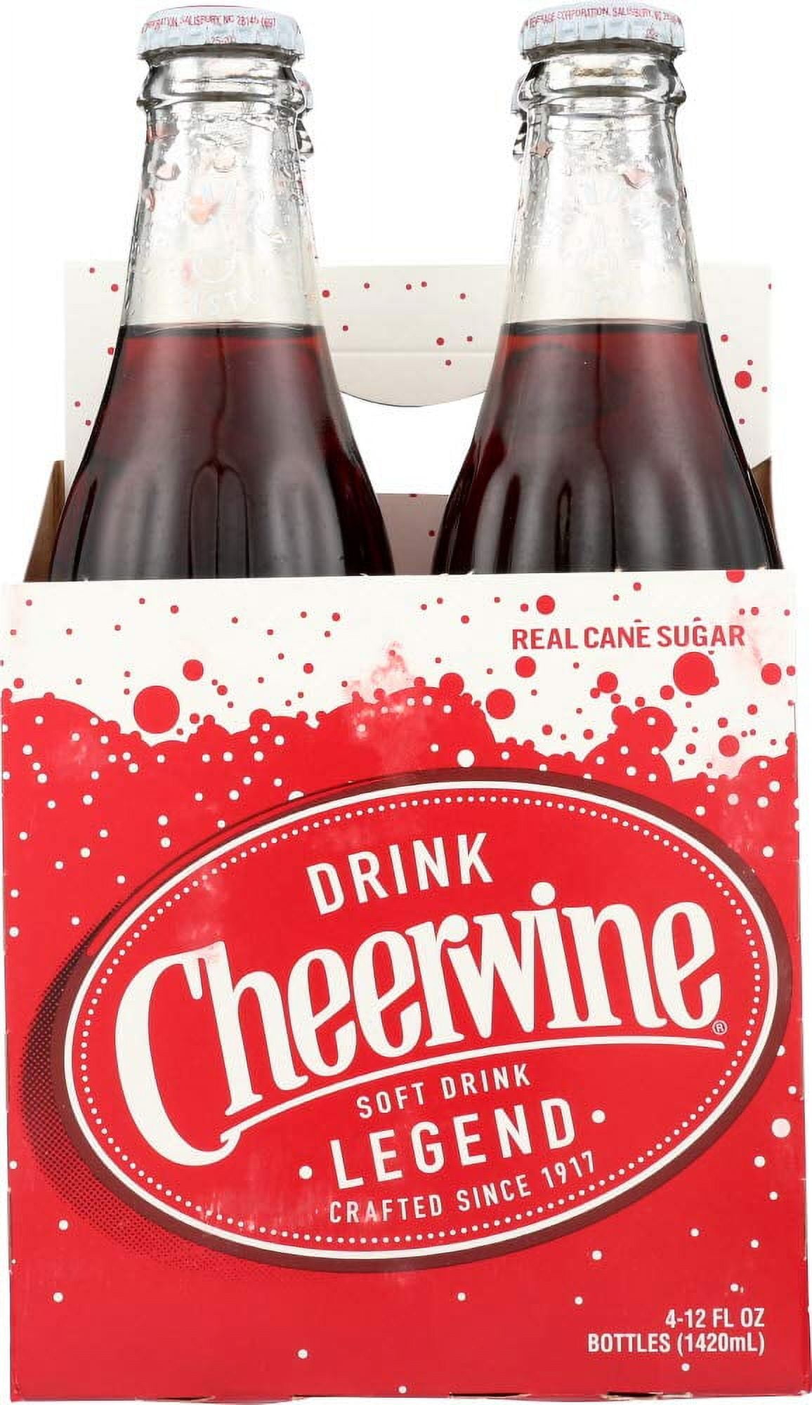 (Pack of 6) Cheerwine Soda Cheerwine Glass 4-Pack 48 Fo