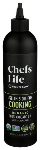 (Pack of 6) Chef's Life Organic Avocado Cooking Oil Squeeze 16.9 oz