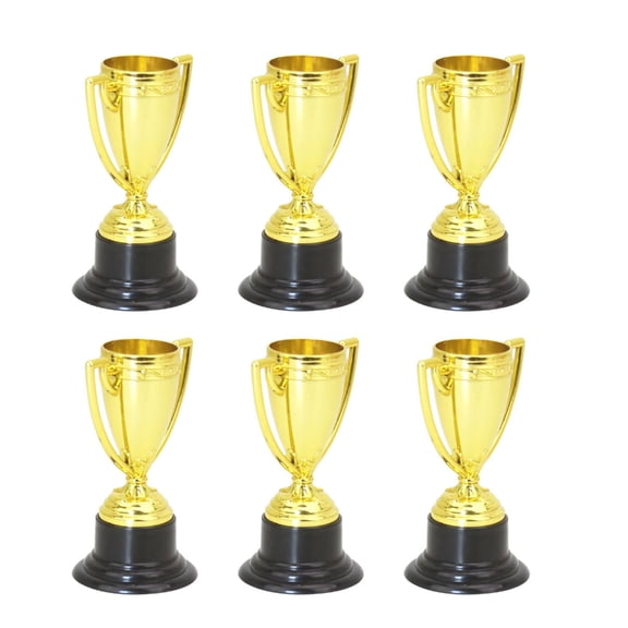 Pack of 6 Children Trophies Mini Trophies Toy Handle Trophies Party