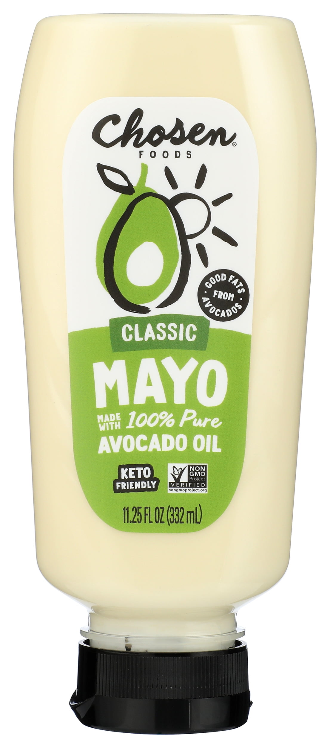 (Pack of 6) Chosen Foods Squeeze Classic Mayo, 11.25 fl oz