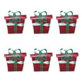 thumbnail image 1 of Pack of 6 Christmas Gift Bags Stylish Plastics Bag for Holiday Present Wrapping Present Bags Family Gathering Supplies, 1 of 9