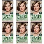 Pack of 6 Clairol Natural Instincts Semi-Permanent Hair Color, 6C Light Brown