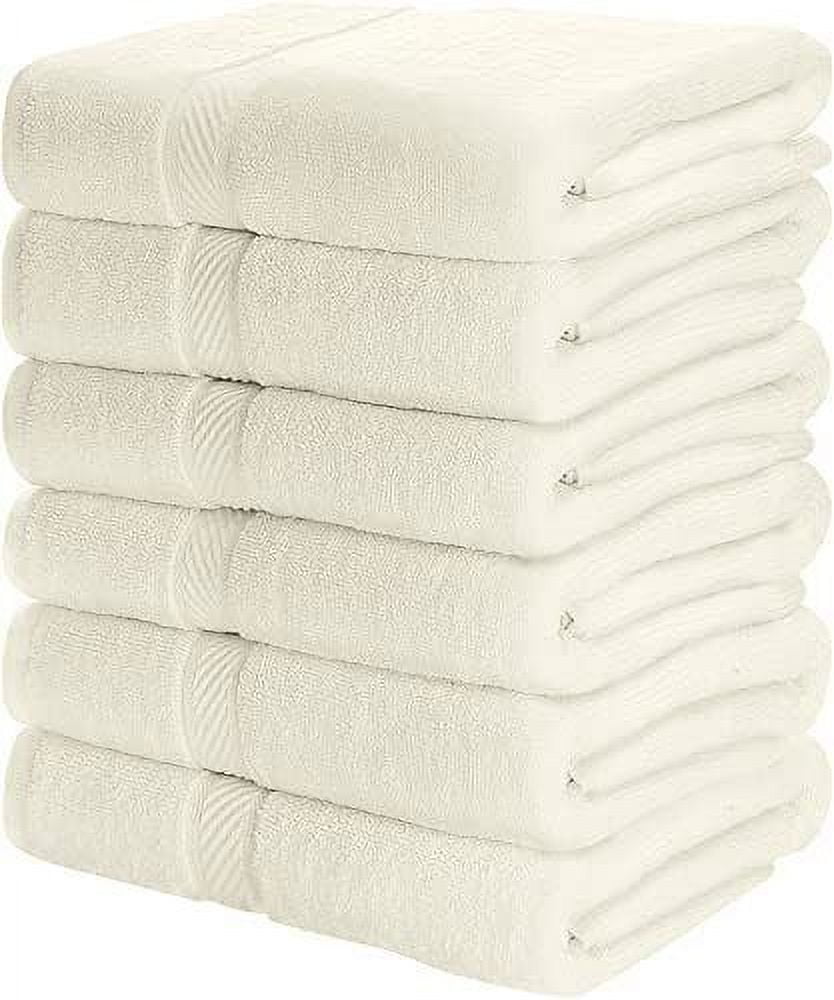 Pack of 6 Cotton Bath Towels 24x48" Pool Gym Towels