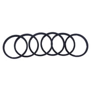 Pack of 6 Cup Lid Sealing Rings Replacements Practical Silicone Waterproof Rings for Water Bottles Lid Glass Cup Gasket