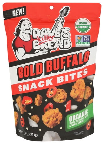 Pack of 6 Dave's Killer Bread Bites Buffalo Baked 7.2 oz