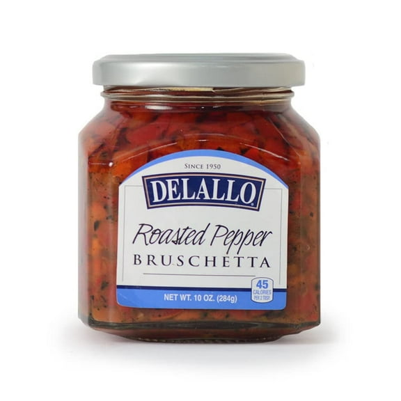 (Pack of 6) DeLallo Roasted Pepper Bruschetta, 10 oz