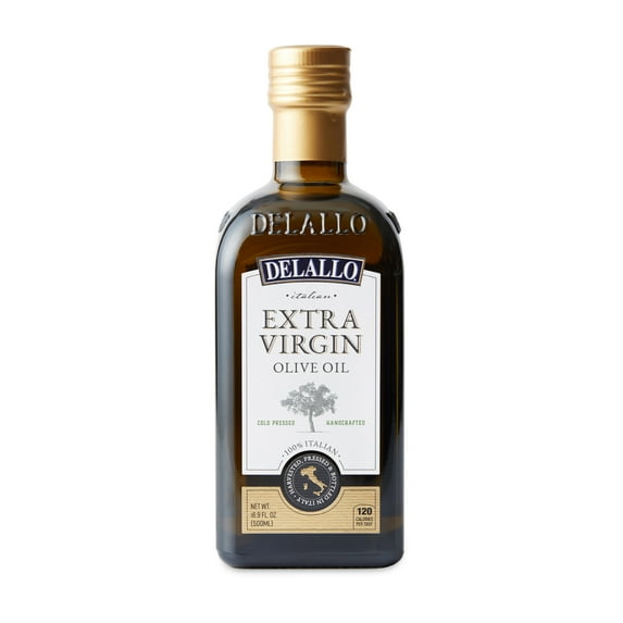 Pack of 6, Delallo Extra Virgin Olive Oil, 16.9 fl oz
