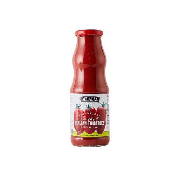 (Pack of 6), Delallo Imported Italian Crushed Tomatoes, 24 oz
