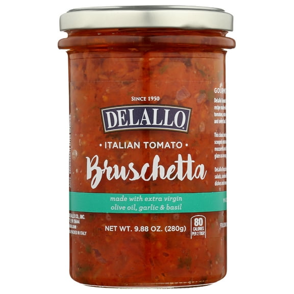 Pack of 6, Delallo Italian Tomato Bruschetta, 9.88 oz