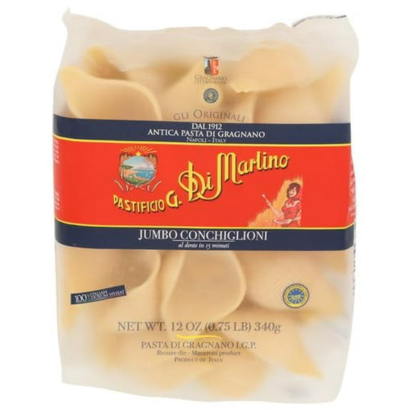 (Pack of 6) Di Martino Pasta Conchiglioni Jumbo 12 Oz