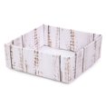 thumbnail image 1 of Pack of 6, Distressed Wood Gourmet Decorative Corrugated Tray, 8x8x3" for Tall Displays or Holding Gourmet Meat and Cheese Trays, 1 of 1