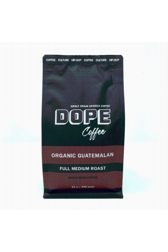 (Pack of 6) Dope Coffee Whole Bean Guatemalan Coffee 12 Oz