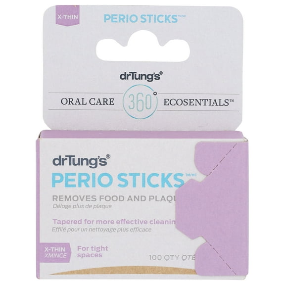 Pack of 6, Dr Tungs X-Thin Perio Sticks, 100 pc
