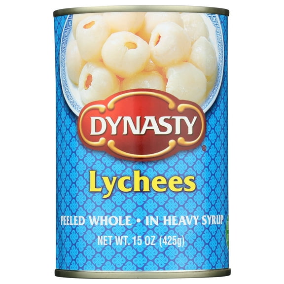 Pack of 6, Dynasty Peeled Whole Lychees, 15 oz