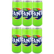 (Pack of 6) Fanta Exotic 330ml Imported From (Albania) (2in1) Miras Trademark Measuring Spoon Included)