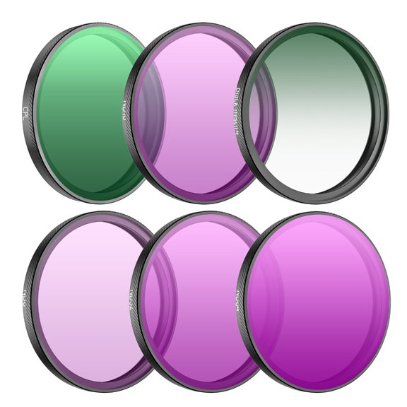 Pack of 6 Fast Photo On Plan Lens Filters with Easy Installation for Sports Camera Photography Offering Light Control