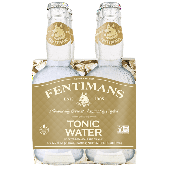 Pack of 6, Fentimans Premium Tonic Water Botanical Infused Craft Mixer, 26.8 fl oz