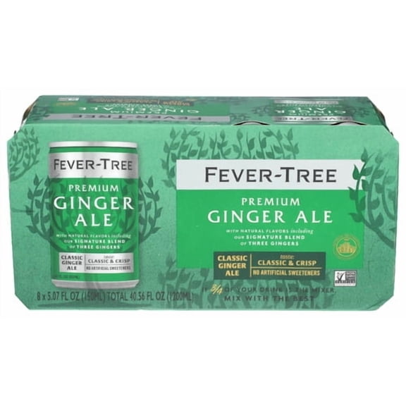 (Pack of 6) Fever Tree Soda Ginger Ale 40.56 Fl Oz