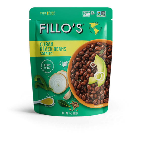 Pack of 6, Fillos Cuban Black Beans Sofrito, 10 oz