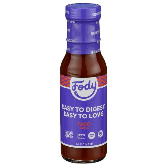 Pack of 6, FODY Food Co Taco Sauce, 8.5 oz