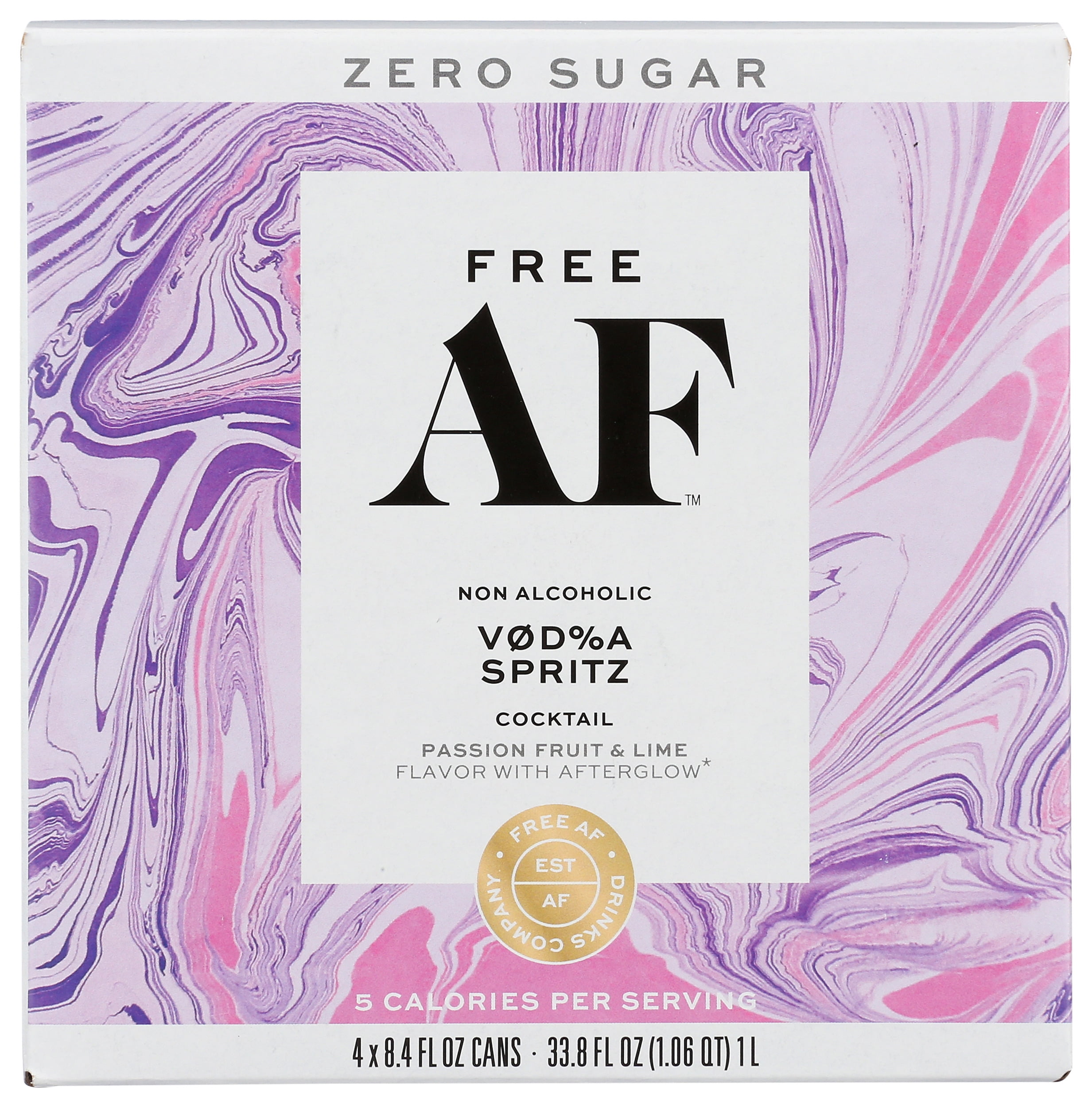 (Pack of 6), Free Af Non Alcoholic Vod%a Spritz Coctail, 1 lt