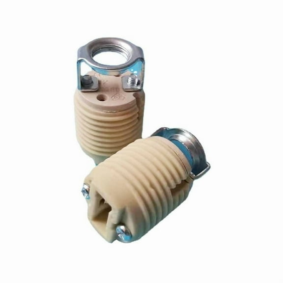 Pack of 6 G9 lamp holders with bracket, G9 halogen socket with ceramic thread,