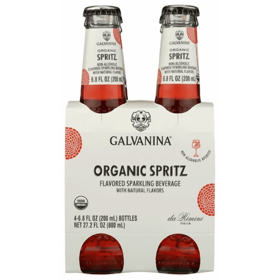 (Pack of 6) Galvanina Natural Cocktail Spritz 4-Pack Organic 27.2 fl oz