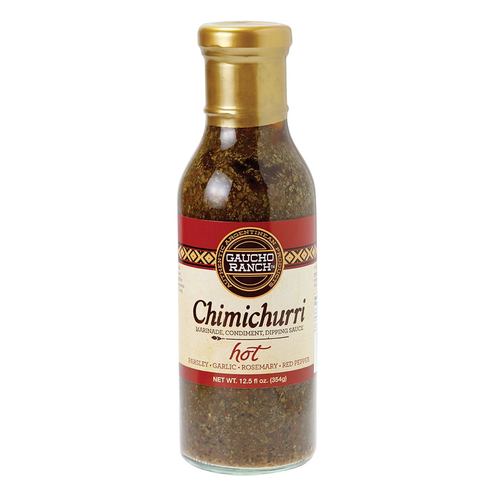 Pack of 6, Gaucho Ranch Hot Chimichurri Sauce, 12.5 oz