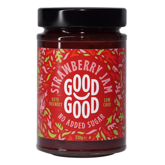 Pack of 6, Good Good Strawberry Jam, 12 oz