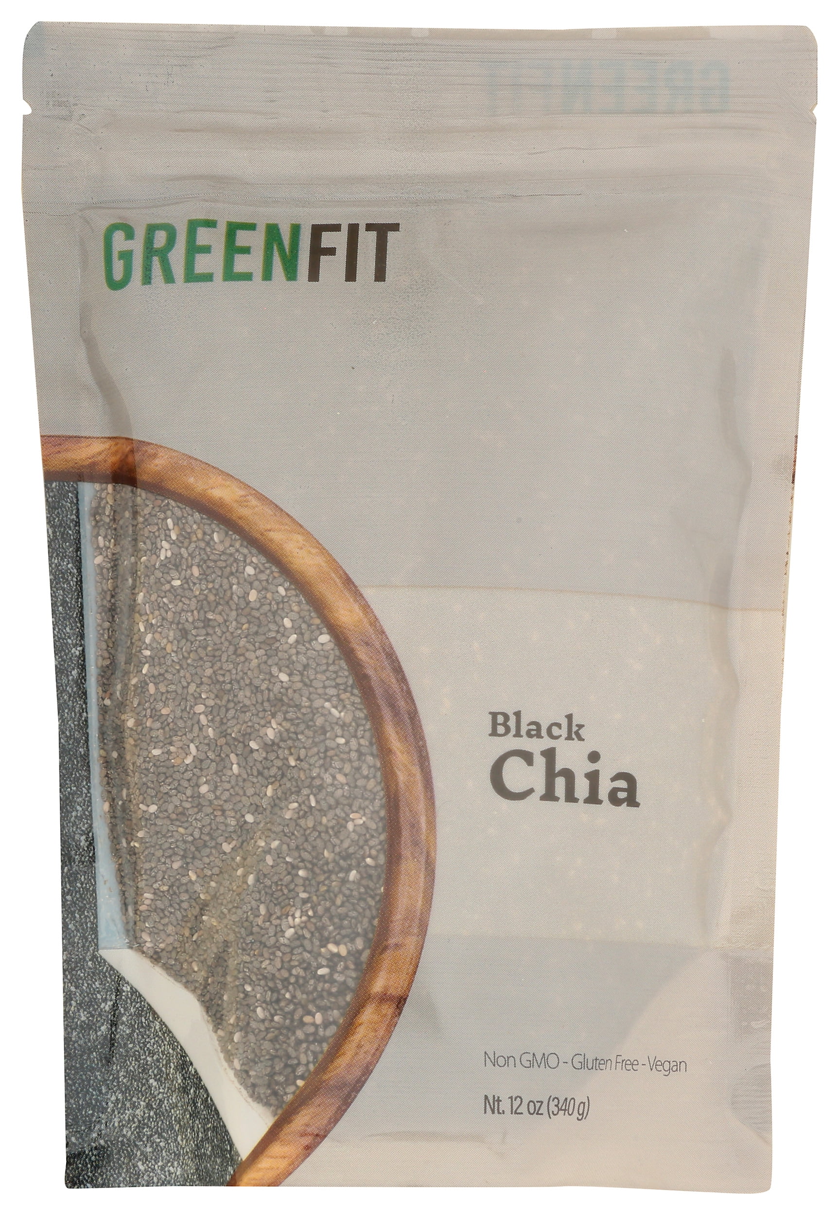 Pack of 6, Greenfit Black Chia, 12 oz