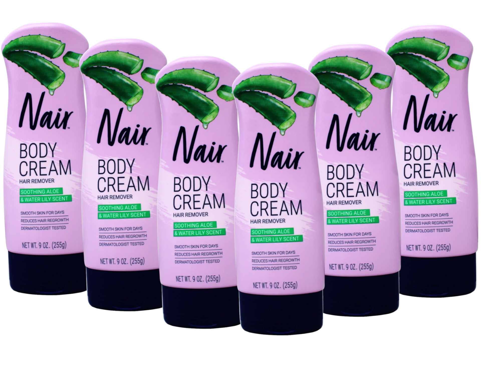 Pack of (6) Hair Remover Lotion with Aloe And Lanolin For Legs by Nair